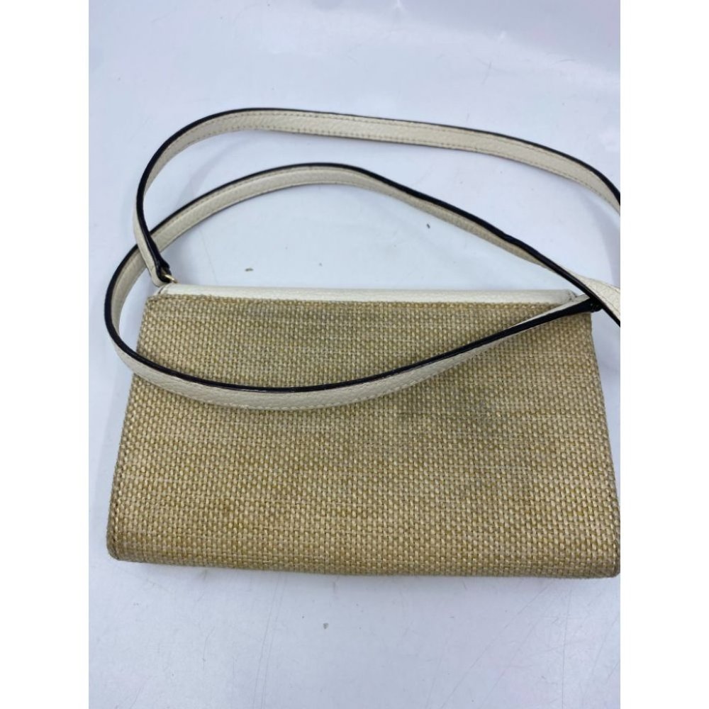 Kate Spade White Tan Fabric Crossbody Bag - Picture 4 of 9